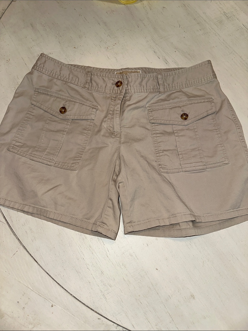Michael Kors Light Khaki Cargo Pocket Shorts